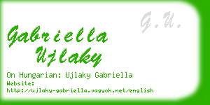 gabriella ujlaky business card